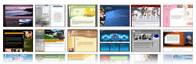 Hundreds of design templates